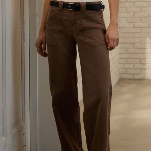 american eagle stretch high-waisted stovepipe utility pant - Picture 2 of 7